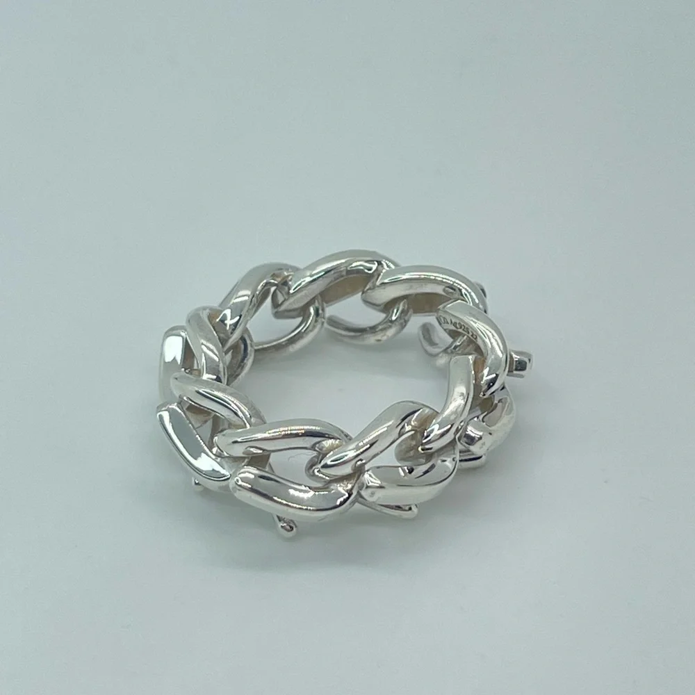 Tiffany & Co. Silver Link Ring - Picture 5 of 16